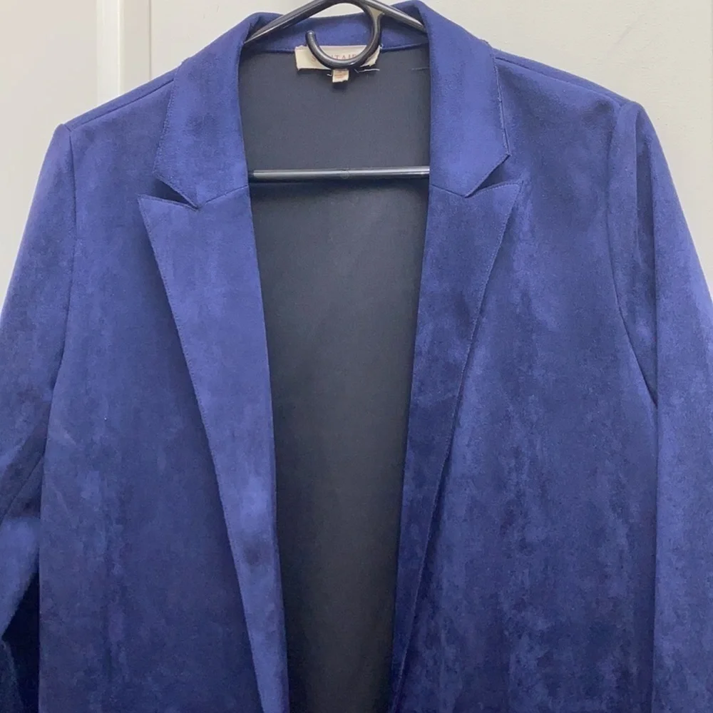 Anthropologie solitaire open Kimono jacket blazer faux suede oversized jacket